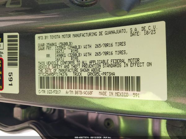 2023 TOYOTA TACOMA TRD OFF ROAD