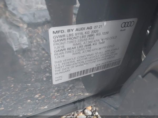 2022 AUDI Q3