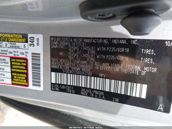 2022 TOYOTA SIENNA XSE