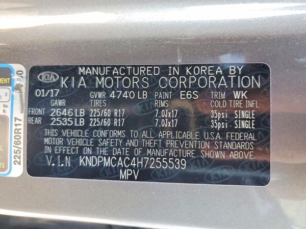 2017 KIA SPORTAGE LX