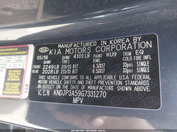 2016 KIA SOUL +
