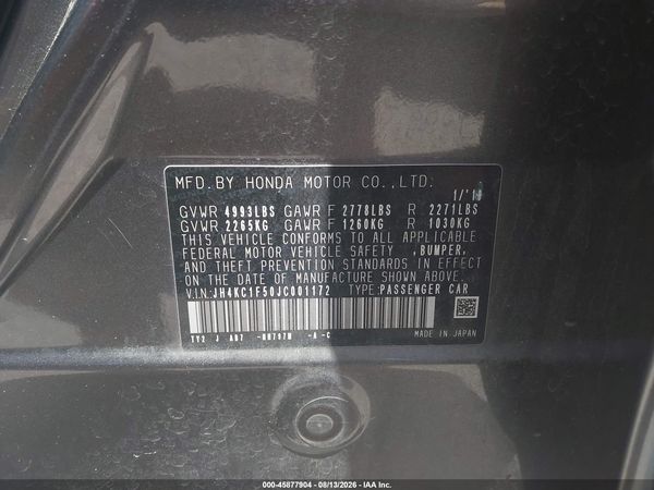 2018 ACURA RLX Technology Package