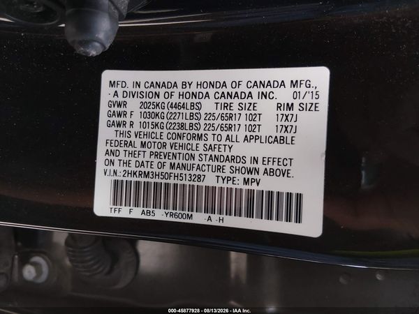 2015 HONDA CR-V EX