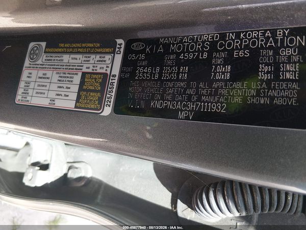 2017 KIA SPORTAGE EX