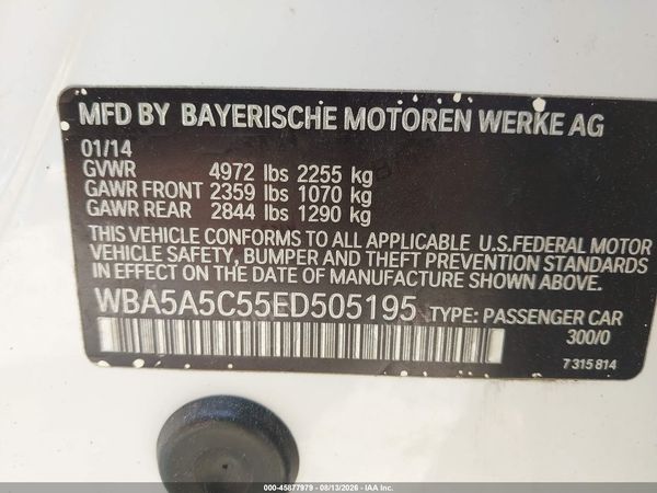 2014 BMW 528I