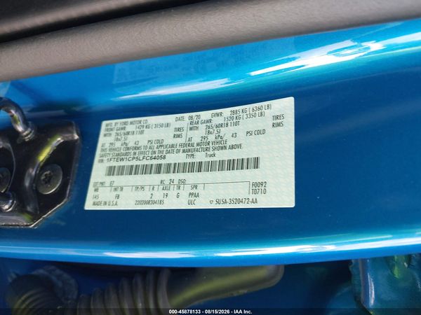 2020 FORD F-150 XLT