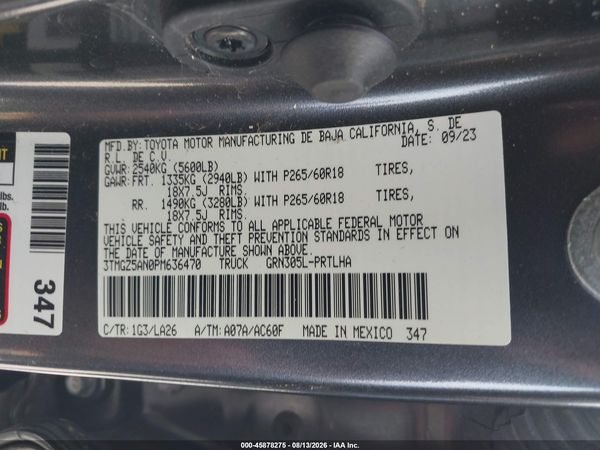 2023 TOYOTA TACOMA LIMITED
