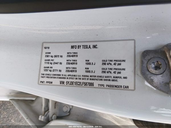 2020 TESLA MODEL 3