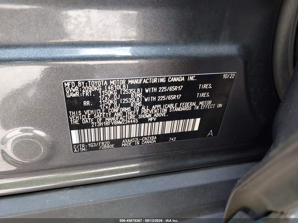 2022 TOYOTA RAV4 LE
