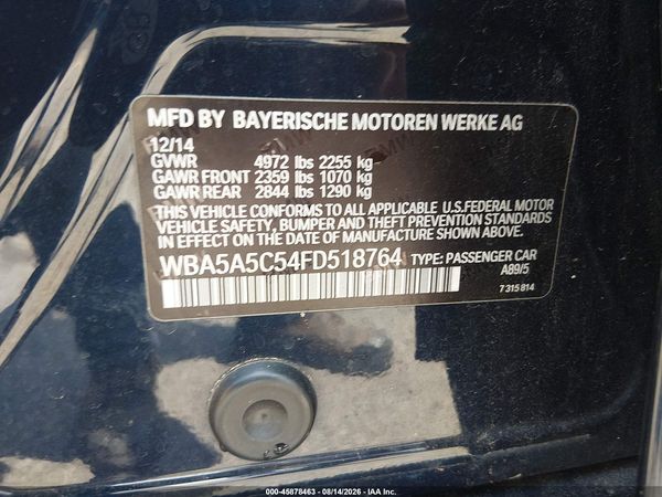 2015 BMW 528I