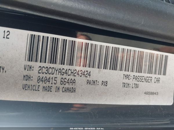 2012 DODGE CHALLENGER SXT
