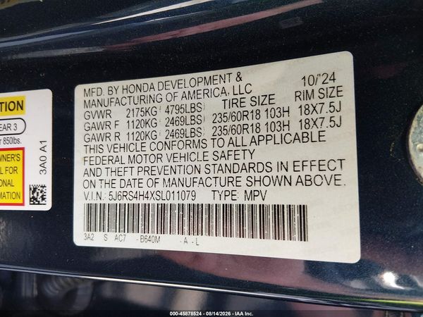 2025 HONDA CR-V EX AWD — I9