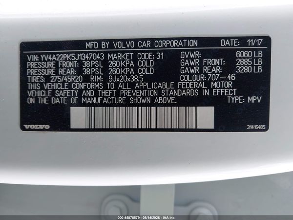 2018 VOLVO XC90 T6 MOMENTUM