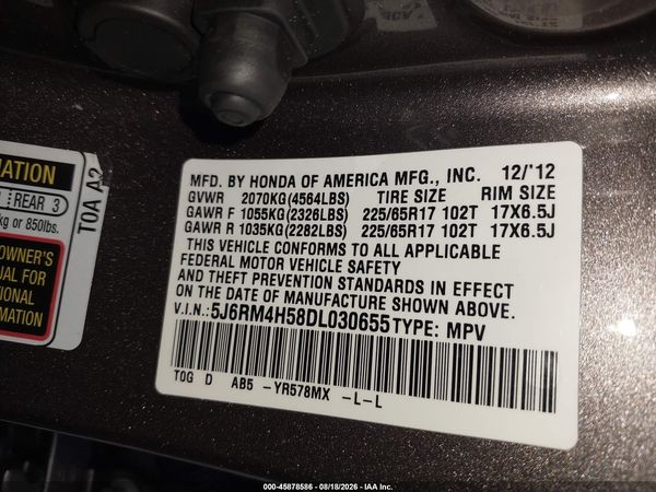 2013 HONDA CR-V EX