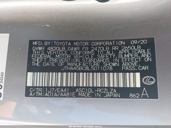 2020 LEXUS RC 300 300 Base