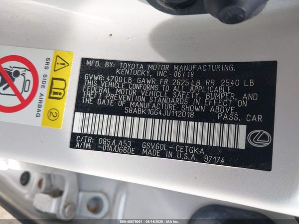 2018 LEXUS ES 350