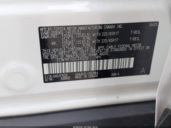 2025 TOYOTA RAV4 XLE