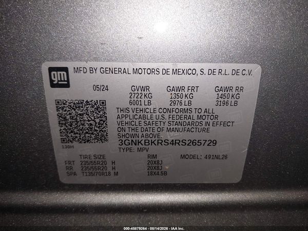2024 CHEVROLET BLAZER AWD RS — I9