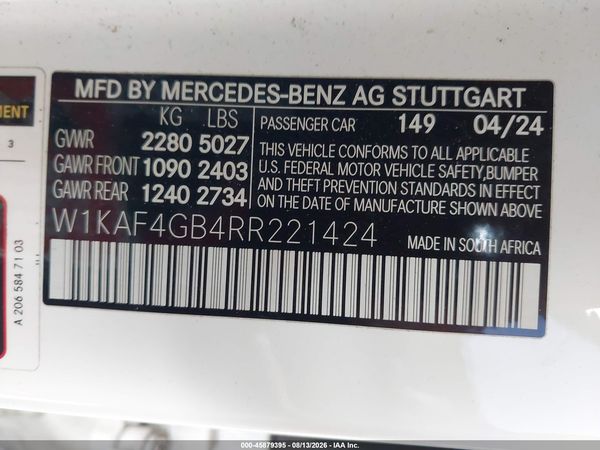 2024 MERCEDES-BENZ C 300