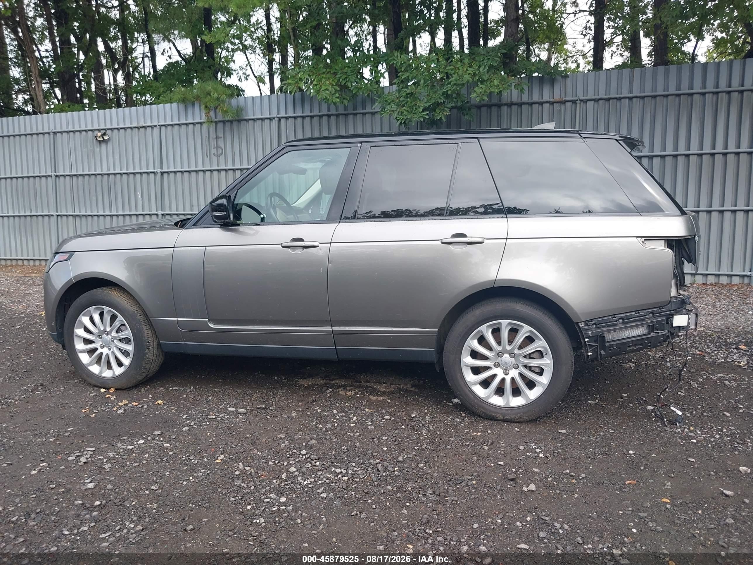 2019 LAND ROVER RANGE ROVER 3.0L V6 SUPERCHARGED HSE