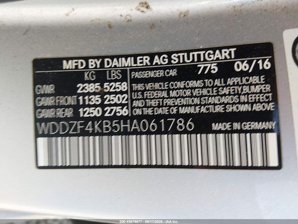 2017 MERCEDES-BENZ E 300 4MATIC