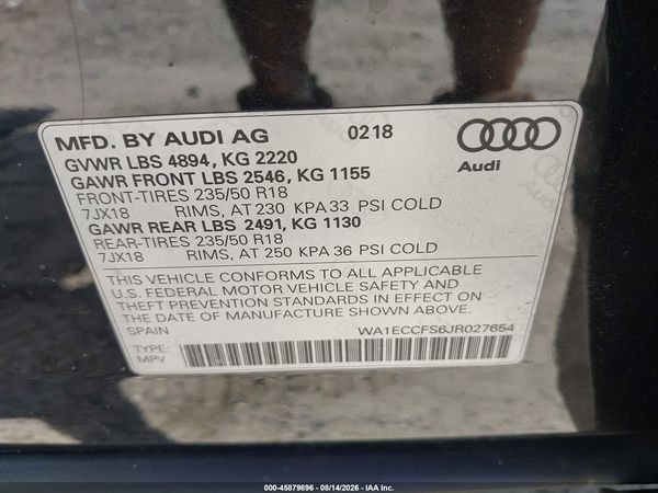 2018 AUDI Q3