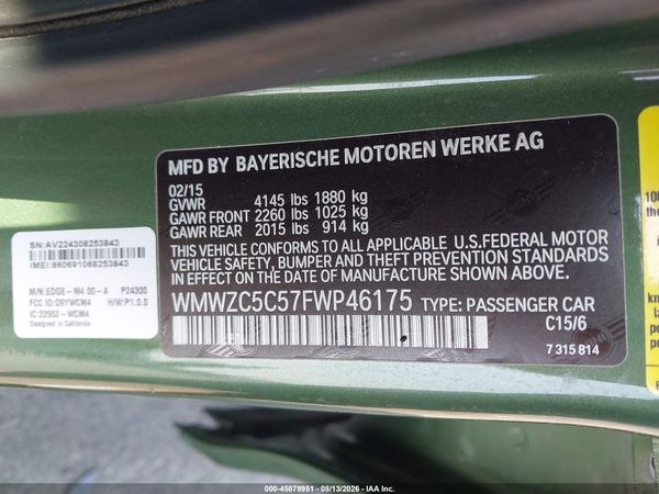 2015 MINI COUNTRYMAN COOPER S