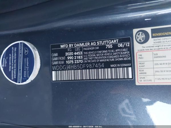 2013 MERCEDES-BENZ C 250 C250