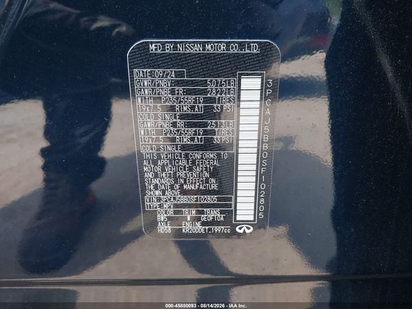 2025 INFINITI QX50 LUXE AWD