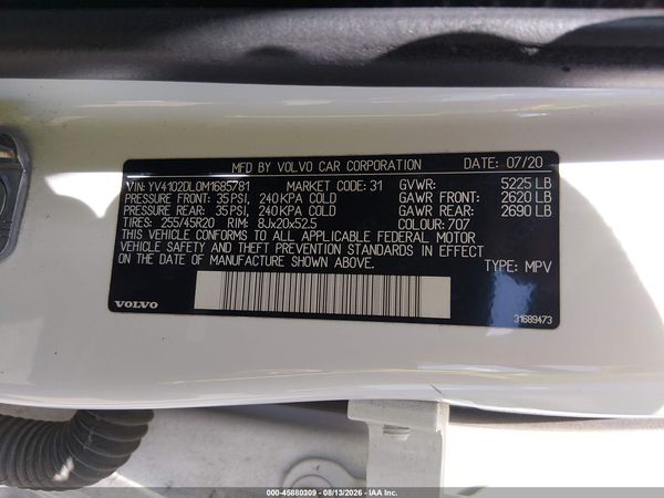 2021 VOLVO XC60 T5 INSCRIPTION