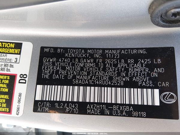 2024 LEXUS ES 300H 300h Premium