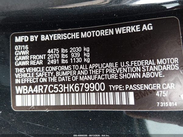 2017 BMW 430I