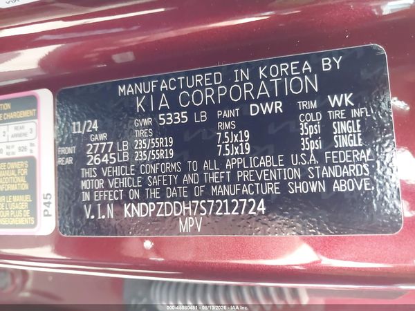 2025 KIA SPORTAGE PLUG-IN HYBRID X-LINE PRESTIGE