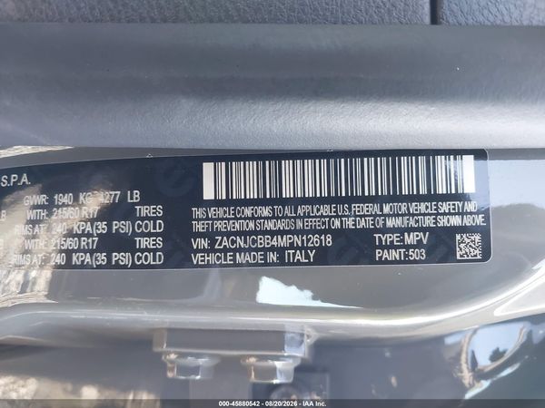 2021 JEEP RENEGADE LATITUDE FWD