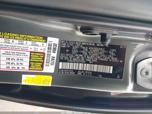 2013 TOYOTA SIENNA LE V6 8 PASSENGER — I9