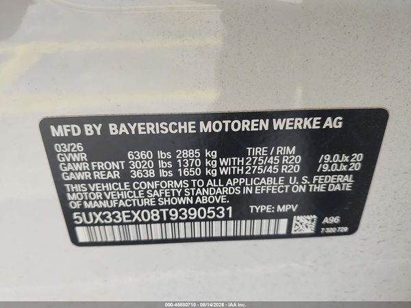 2026 BMW X6 XDRIVE40I
