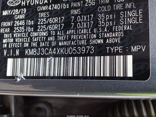 2019 HYUNDAI TUCSON VALUE