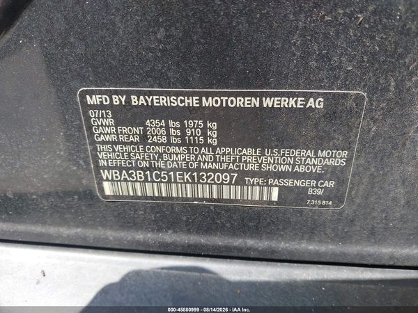 2014 BMW 320I SA