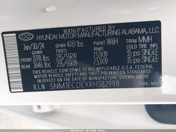 2024 HYUNDAI TUCSON LIMITED