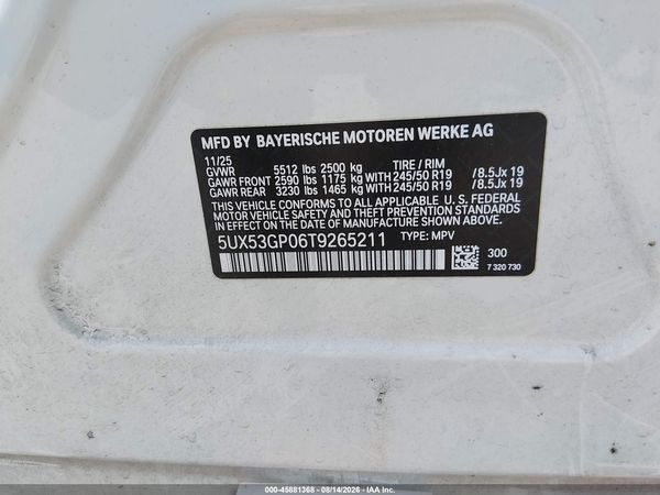2026 BMW X3 30 XDRIVE