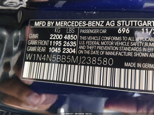 2021 MERCEDES-BENZ AMG GLA 35 4MATIC