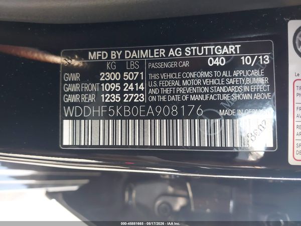 2014 MERCEDES-BENZ E 350 E350