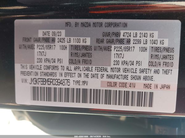 2024 MAZDA CX-5 2.5 S SELECT
