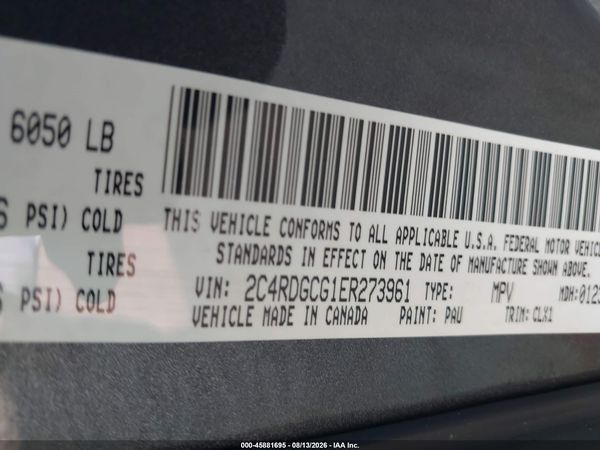 2014 DODGE GRAND CARAVAN SXT