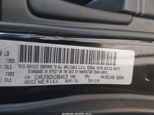 2017 JEEP GRAND CHEROKEE LIMITED