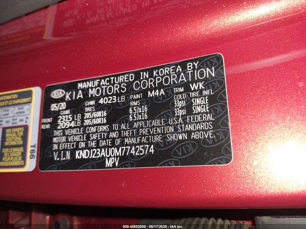 2021 KIA SOUL LX