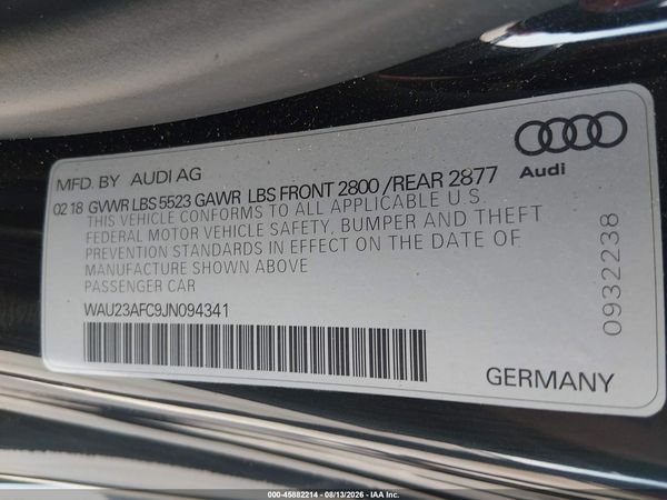 2018 AUDI A7 3.0T PREMIUM PLUS