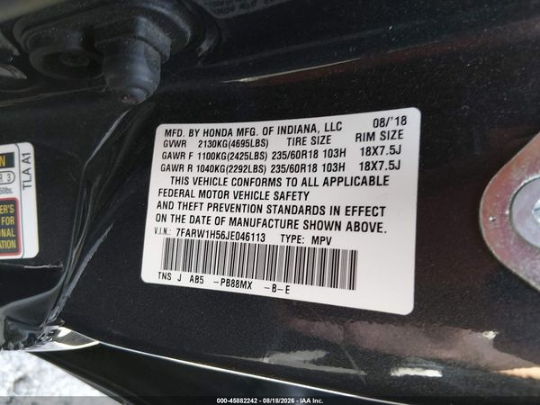 2018 HONDA CR-V EX