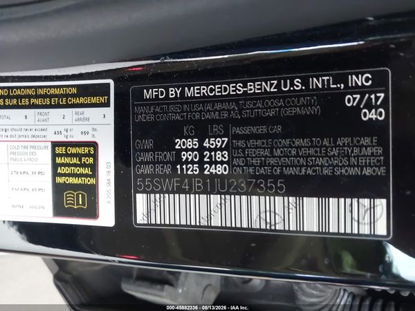2018 MERCEDES-BENZ C 300 C300