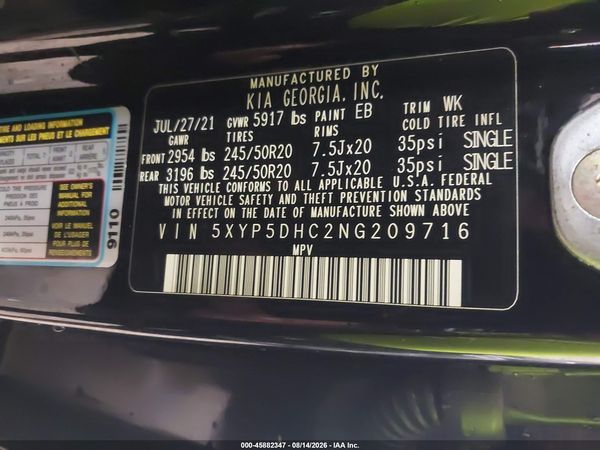 2022 KIA TELLURIDE SX